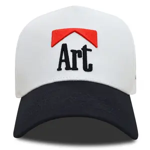 Cappellini da Baseball personalizzati all'ingrosso con Logo 100% in cotone 5 pannelli sport cappello moda testa di moda per indossare cappellini da Golf
