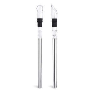 Stainless Steel 3 in 1 Cooler Chilling Stick <b>Freezer</b> Red Wine Chiller Stick with Aerator & Pourer Drinkware - Product Image 6