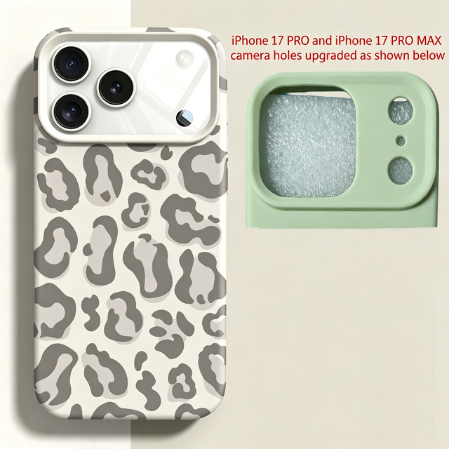 Fashion Luxury Leopard Pattern Soft Silicone Shockproof Phone Case for Iphone 16 15 12 13 14 17 Pro Max Mobile Phone Back Case