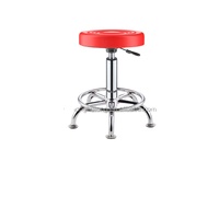 Chaise de laboratoire de style moderne siège en cuir pied en métal pour salle de laboratoire salle de laboratoire bureau d'ordinateur salle de classe d'école