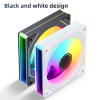 Ventilador de PC AntarcChill de Alto Rendimiento, Blanco, ARGB, 120 mm, 5V, 3 Pines, LED RGB Direccionable, Control PWM, con Rodamiento Hidráulico