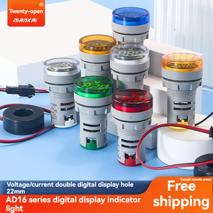 22 Mét LED hiển thị kỹ thuật số điện áp <span class=keywords><strong>Meter</strong></span> chỉ số tín hiệu đèn vôn kế đèn Tester Combo nhựa Phạm vi đo <span class=keywords><strong>1</strong></span>-500V AC - Product Image 2