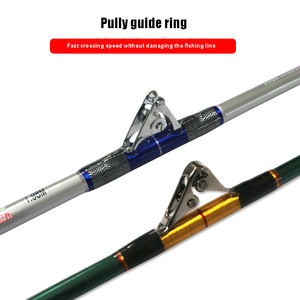 Canne à pêche à la traîne en fibre de verre robuste avec poignée EVA, action moyenne, poids 589g-922g, pour la pêche au fond et la pêche au poisson-chat - Product Image 4