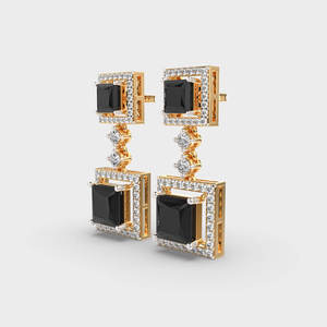 Diamond <b>Stud</b> <b>Earrings</b> 925 Sterling <b>Silver</b> Designer Elegant Fine Jewelry for Women Bridal Daily Wear Style - Product Image 5
