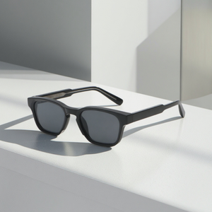 Gafas de Sol Cuadradas Unisex de Moda, Protección Anti-UV400, Montura de Acetato con Inserto de Metal Transparente y PC, para Hombre y Mujer - Product Image 1