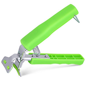 Anti Scalding Bowl <b>Clip</b> Stainless Steel Non Slip Kitchen Dish Lifter Pot <b>Clip</b> Steamer Holder Green Handle With Spring Mechanism - Product Image 1