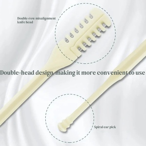 360 ° Tondeuse rotative double embout <span class=keywords><strong>pour</strong></span> <span class=keywords><strong>poils</strong></span> <span class=keywords><strong>du</strong></span> <span class=keywords><strong>nez</strong></span>, éliminateur multifonctionnel de <span class=keywords><strong>poils</strong></span> <span class=keywords><strong>du</strong></span> <span class=keywords><strong>nez</strong></span> et des oreilles <span class=keywords><strong>pour</strong></span> hommes et femmes, soins personnels quotidiens - Product Image 5