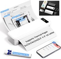 Portabel untuk Printer dokumen termal A4 200dpi tanpa tinta nirkabel kompatibel untuk Phomemo M832 untuk rumah sekolah bisnis perjalanan