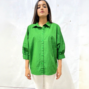 Camisa de Manga Larga de Color Sólido 100% Algodón de Alta Calidad para Mujer, Marca Classy, Venta al Por Mayor, Lavable, Informal, para Fiesta, Fabricante Indio - Product Image 1