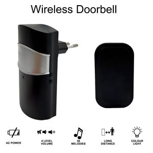 Sonnette sans fil avec récepteurs, étanche, 38 sonneries, <span class=keywords><strong>sonnerie</strong></span> intelligente, prise UK EU US - Product Image 4