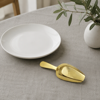 Cuillère à thé créative NEWELL, petite, en métal doré, acier inoxydable, finition miroir, pour la maison, la table à café, l'hôtel et la restauration