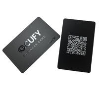 LOGOTIPO de URL programado grabable Impreso Nfc Tarjeta negra NFC 424 Chip de ADN
