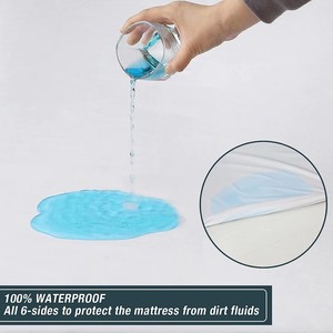 Bán buôn tùy chỉnh Nữ Hoàng Kích thước Polyester nước bằng chứng nệm bảo vệ bìa với dây kéo - Product Image 2