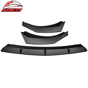 สำหรับรถยนต์ฮุนได เอลันตร้า ปี 2021-2023 รุ่น 4 ประตู ซีดาน สีดำด้าน ผลิตจากพลาสติก PP ชุดแต่งสปอยเลอร์กันชนหน้า 3 ชิ้น คุณภาพสูง - Product Image 5