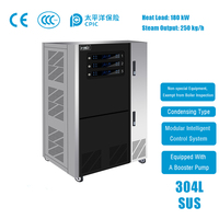 Caldera de Vapor Modular de Gas Natural 0.7MPa 180KW 250kg/h, Acero Inoxidable 304, Ahorro de Energía 20-40% para Cocina Comercial de Restaurante