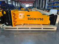 Ciseau hydraulique SDCH1750 de 175 mm pour excavatrice de 35 à 40 tonnes, compatible avec Sany SY365, CAT 336, Komatsu PC400, marteau brise-roche