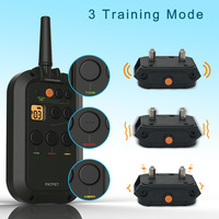 Wasserdichte 3000FT Fernbedienung Pet Stop Barking Warnton Vibrieren Statischer Schock Wiederauf lad bares Hunde-Anti-Bark-Trainings halsband