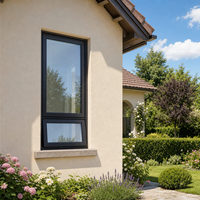 Fenêtre à battant étroit en aluminium robuste Onyx, ouverture vers l'extérieur, de qualité marine, résistante aux intempéries, faible teneur en carbone