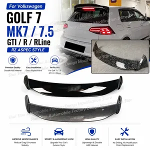 Aileron arrière pour Golf 7 MK7 Golf 7.5 GTI/R/RLine style ASPEC 2014-2020, kit de tuning pour hayon de coffre - Product Image 1