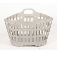 Panier à linge sale panier en toile panier à linge pliable et souple panier de rangement en plastique