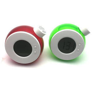 Water Powered Clock Circular LCD Display Alarm Eco-Friendly Desk Clock - Product Image 1