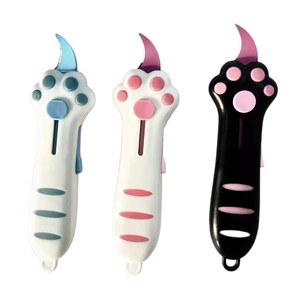 มีดอเนกประสงค์รูปอุ้งเท้าแมว ใบมีดสแตนเลส สีดำ ของขวัญสุดสร้างสรรค์สำหรับเด็ก - Product Image 5