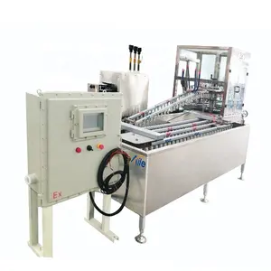 Guangzhou plant good stability full automatic heatable aerosol can water bath checking machine for body spray