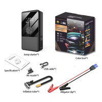 Jump Starter Mobil 4-in-1 7200mAh 720A Peak dengan Pompa Ban, Power Bank & Lampu LED - Booster Darurat Portabel
