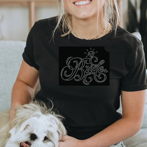 <strong>Bride</strong> Crystal Rhinestone Transfer Motif Design for <strong>Tshirts</strong> - Product Image 4