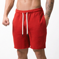Shorts de sport décontractés en mélange de coton pour hommes, pantalons d'entraînement athlétiques, logo personnalisé, vêtements de sport, fabricant OEM