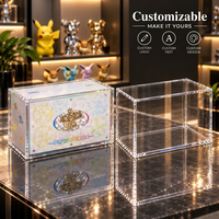 Étui de présentation magnétique en acrylique personnalisable pour boîte cadeau exclusive Eevee, étanche, anti-poussière, protection UV, support aimanté N52