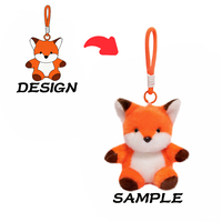 Gantungan Kunci Boneka Rubah Babi Rusa, Liontin Hewan Lucu, Harga Terjangkau, Grosir Boneka Rubah, Produsen Gantungan Kunci Boneka Custom