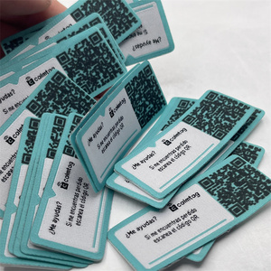 ป้ายเสื้อผ้าแบบกำหนดเอง ป้ายยาง NFC ป้าย PVC แบบรีดติด ป้าย PVC แบบเย็บติด - Product Image 1