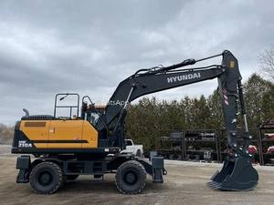 Excavatrice sur pneus Hyundai HW210, moteur Cummins, pompe et moteur hydrauliques haute efficacité, garantie 1 an, prix bas, neuve - Product Image 4