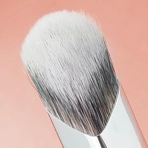 Pincel <span class=keywords><strong>corrector</strong></span>, maquillaje debajo de los ojos, cepillo facial de precisión en ángulo pequeño para <span class=keywords><strong>ojeras</strong></span>, aplicador de contorno de nariz vegano - Product Image 4
