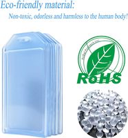 Porte-badge en plastique transparent pour carte d'identité, pochette verticale en PVC, étanche et refermable