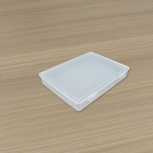 A4 Transparent <b>File</b> <b>Box</b> Rectangle 35x26x5cm Covered Document Organizer Storage Container For Birth Certificate Passport - Product Image 1