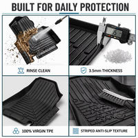 Tapis de sol de voiture SONSANG en caoutchouc pour toutes les saisons, 4 tapis de sol profonds 5D pour Tesla Model Y Juniper