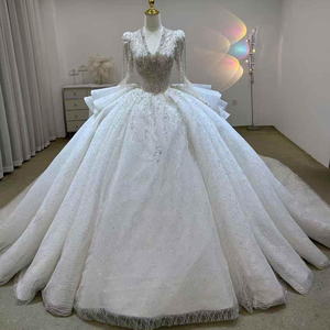 Vestido de Novia con Hermosos Adornos, Estilo Princesa, Talla Grande, Vestido De Noiva Lsjj68 - Product Image 1