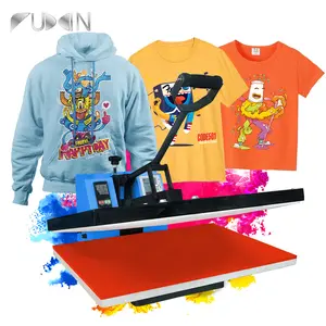 FuXin Presse à chaud de haute qualité Imprimante de vêtement par sublimation Presse à chaud pour impression de t-shirts en tissu