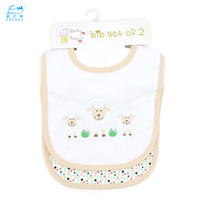 Bavoir réglable en coton peigné pour bébé, lavable en Machine, bavoir bébé coton,vente en gros
