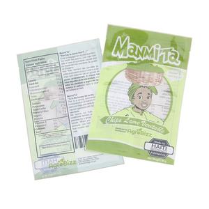 Sachets d'emballage vides de collation de puce de banane imprimés par coutume à bas quantité minimale de commande 3 sac thermoscellable en plastique de joint latéral - Product Image 1