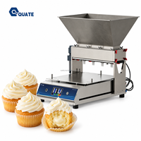 Machine de remplissage de gâteaux, Déposeur de pâte de table, Équipement de dosage PLC pour crème, confiture, cupcakes et muffins, à vendre