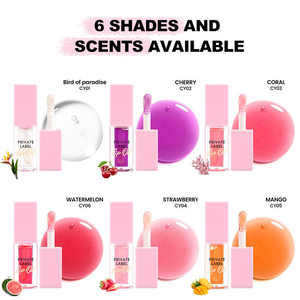 Aceite Labial Hidratante de Venta Caliente, Aceite Labial Vegano de Marca Privada con Pincel, Brillo Labial Brillante, Maquillaje al por Mayor - Product Image 3