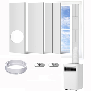 Placas de sellado de CA universales para unidades exteriores Kit de <span class=keywords><strong>ventana</strong></span> de fácil instalación para aires acondicionados portátiles para el hogar Fuente de alimentación manual - Product Image 1
