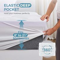3 Zoll Doppelschichtige Extra Dicke Kühlende Gel-Memory-Foam-Matratzenauflage Twin-Größe Weiche Pillow-Top-Matratzenauflage zur Rückenschmerzlinderung