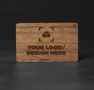 Support de cartes de visite en noyer de qualité supérieure (gravé) - Product Image 5