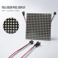 JYWD WS2812B LED Digitale Panel-Matrix 5050 RGB Phantom-Licht Programmierbarer 5V Flexibler Bildschirm 8x8 16x16 8x32 Pixel-Display