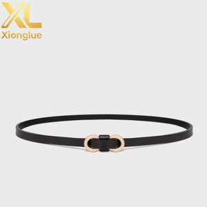 Nouvelle Arrivée Ceintures en Cuir Véritable pour Femme avec Boucle en Alliage Doré Ceinture Fine Ajustable pour Femme - Product Image 4
