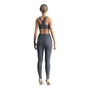 Haut de sport personnalisé pour femme, avec dos nageur et effet froncé, pour fitness et yoga - Product Image 6